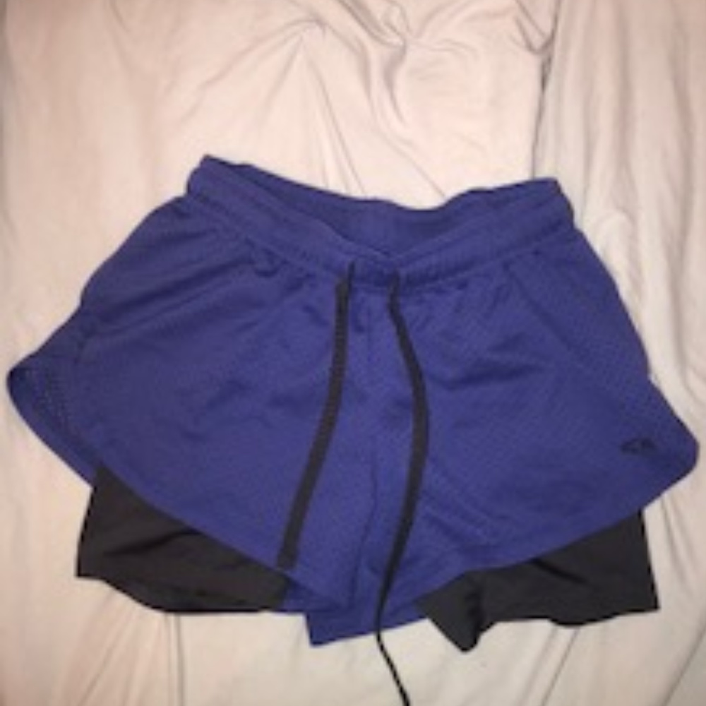 Champion Shorts with Purple Sports Bra